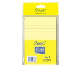 Αυτοκόλλητα χαρτάκια ριγέ κίτρινα 15x10εκ. 100φ. Αυτοκόλλητα χαρτάκια ριγέ κίτρινα 15x10εκ. 100φ.