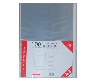 Ζελατίνες πολύτρυπες 35mic. Α3 100 τεμαχίων Υ43x30.5εκ.