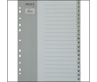 Διαχωριστικά πλαστικά ντοσιέ Α4 Α-Ζ Διαχωριστικά πλαστικά ντοσιέ Α4 Α-Ζ