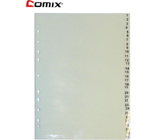 Διαχωριστικά πλαστικά ντοσιέ 1-31 θέματα Α4 Διαχωριστικά πλαστικά ντοσιέ 1-31 θέματα Α4