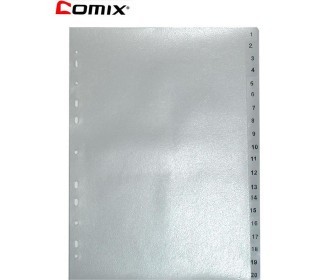 Διαχωριστικά πλαστικά ντοσιέ 1-20 θέματα Α4 Διαχωριστικά πλαστικά ντοσιέ 1-20 θέματα Α4