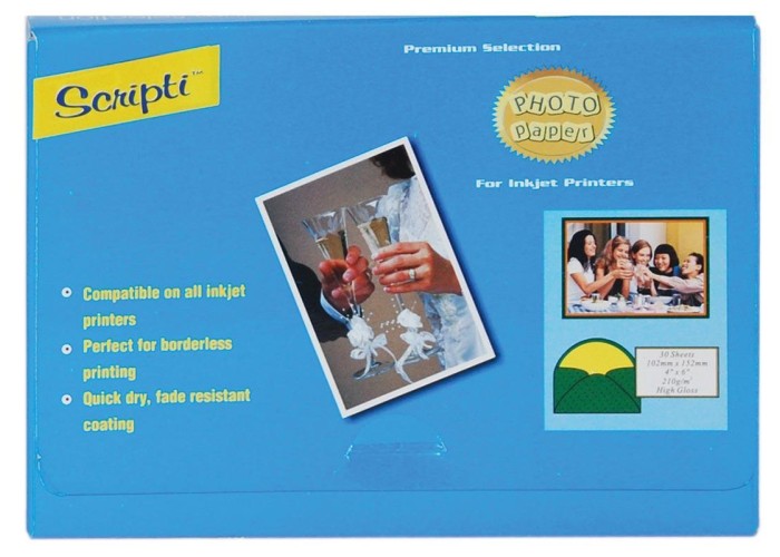 Glossy χαρτί φωτογραφιών 210γρ. 8x13εκ. 30φυλ. Glossy χαρτί φωτογραφιών 210γρ. 8x13εκ. 30φυλ.