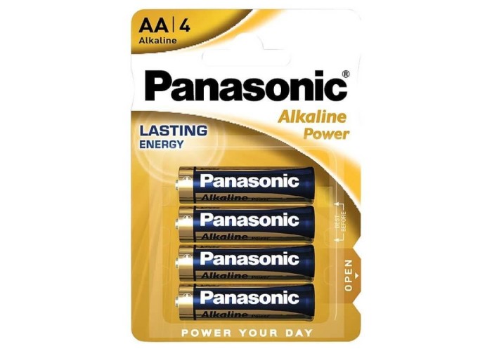 Panasonic αλκαλικές μπαταρίες AA 4 μινιόν Panasonic αλκαλικές μπαταρίες AA 4 μινιόν