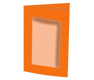 Next κορνίζα πορτοκαλί ανοιχτή Α4