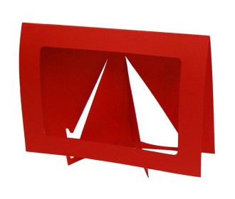 Next χαρτοκορνίζα κόκκινη 20x14.5εκ. για φωτό 13x18εκ.