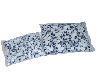 Ματάκια χειροτεχνίας στρόγγυλα 15mm πακέτο 1000τεμ.