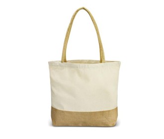 Τσάντα από καμβά με βάση και λαβές non wooven Υ38x46εκ