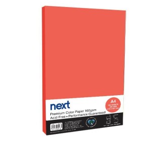 Χαρτόνι φωτοαντιγραφικό κόκκινο Α4 100 φύλλα 160γρ