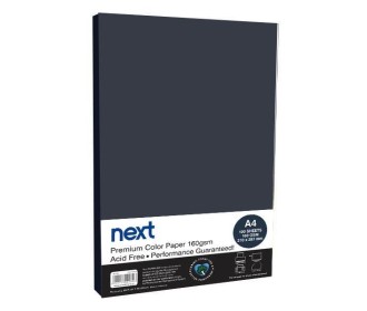 Χαρτόνι φωτοαντιγραφικό μαύρο Α4,160γρ,100φ.