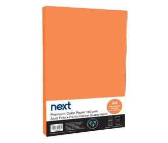 Χαρτόνι φωτοαντιγραφικό πορτοκαλί Α4,160γρ,100φ.