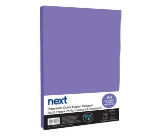 Χαρτόνι φωτοαντιγραφικό μωβ Α4,160γρ,100φ.