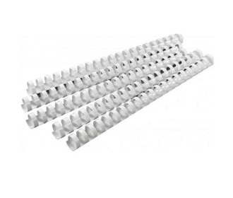 Πλαστικό σπιράλ βιβλιοδεσίας στρογ. λευκό 25χιλ. Πλαστικό σπιράλ βιβλιοδεσίας στρογ. λευκό 25χιλ.