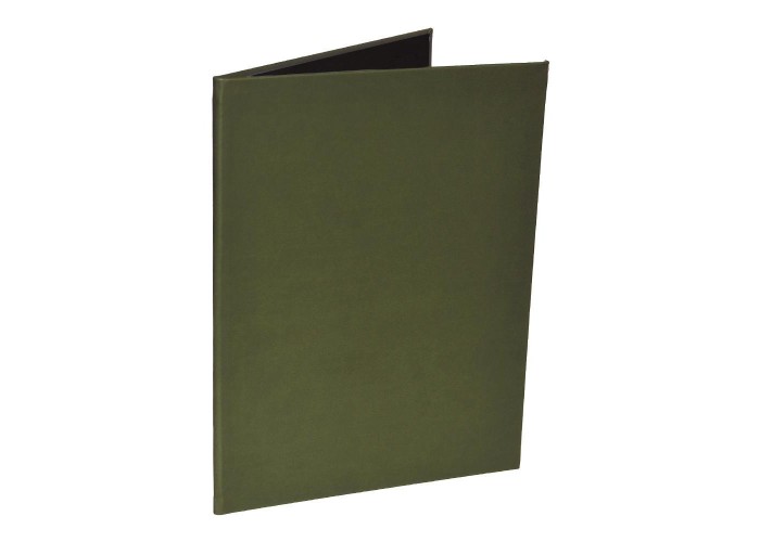 Next ενθύμιο-πολυτελής θήκη επαίνων Ecoleather σκληρό καπάκι λαδί 21x29εκ.