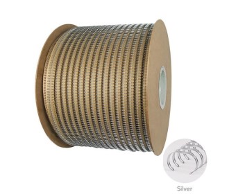 Μεταλλικό σπιράλ βιβλιοδεσίας πομπίνα ασημί 5/8 Μεταλλικό σπιράλ βιβλιοδεσίας πομπίνα ασημί 5/8