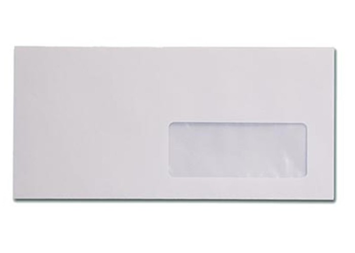 Φάκελος λευκός 90γρ, δεξ. παραθ. αυτοκ. 11x23εκ. 500τμχ