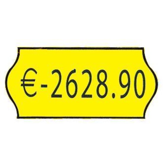 Ετικέτες κίτρινες 26x12mm (1000τεμ./ρολλό) Ετικέτες κίτρινες 26x12mm (1000τεμ./ρολλό)