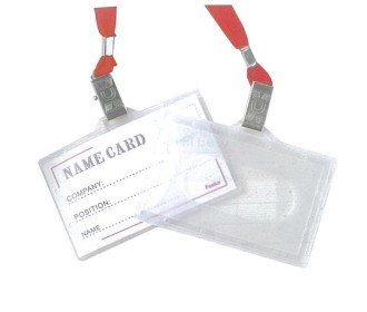 Καρτελάκι οριζόντιο pp με κόκκινο κορδόνι 9,2x5.9εκ. 50τμχ.