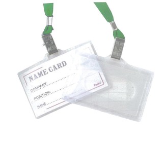 Καρτελάκι οριζόντιο pp με πράσινο κορδόνι 9,2x5.9εκ. 50τμχ.