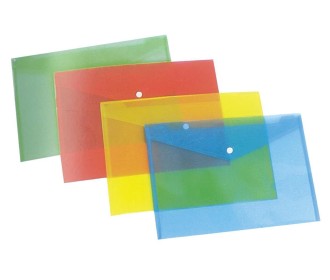 Φάκελος με κουμπί Α4 4 χρώματα Υ32x24εκ. Φάκελος με κουμπί Α4 4 χρώματα Υ32x24εκ.