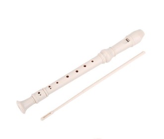 Φλογέρα πλαστική λευκή  με 8 τρύπες 32,5εκ. Φλογέρα πλαστική λευκή  με 8 τρύπες 32,5εκ.