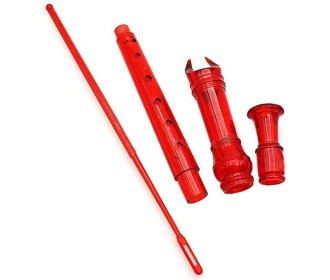 Φλογέρα πλαστική κόκκινη με 8 τρύπες 32,5εκ. Φλογέρα πλαστική κόκκινη με 8 τρύπες 32,5εκ.