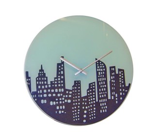 Ρολόι τοίχου γυάλινο 