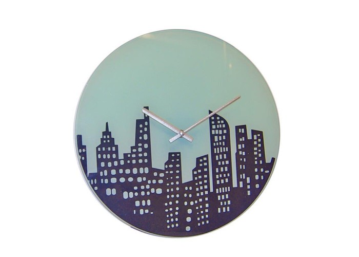 Ρολόι τοίχου γυάλινο 