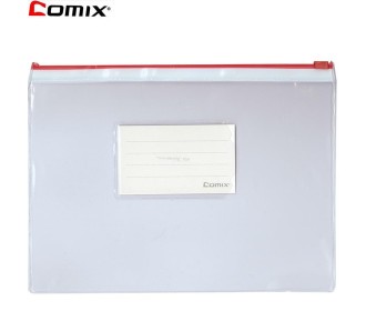 Comix τσαντάκι διαφανές με zip Υ17.5x24.5εκ. Comix τσαντάκι διαφανές με zip Υ17.5x24.5εκ.