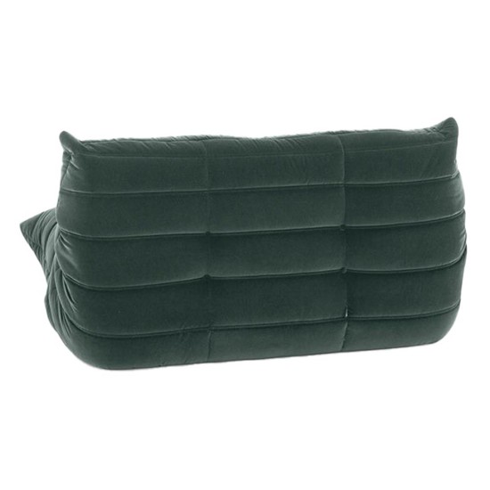 Καναπές διθέσιος Nextdeco Togo Alcantara σκούρο πράσινο Υ70x132x102εκ Καναπές διθέσιος Nextdeco Togo Alcantara σκούρο πράσινο Υ70x132x102εκ