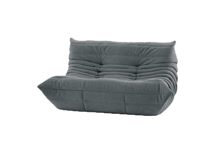 Καναπές διθέσιος Nextdeco Togo Αlcantara σκούρο γκρι Υ70x132x102εκ Καναπές διθέσιος Nextdeco Togo Αlcantara σκούρο γκρι Υ70x132x102εκ