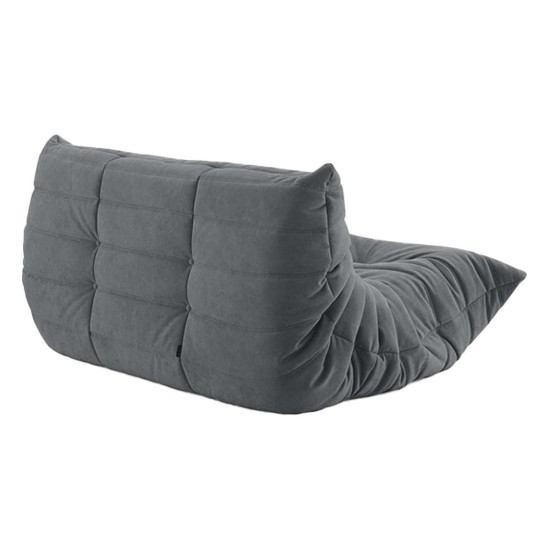 Καναπές διθέσιος Nextdeco Togo Αlcantara σκούρο γκρι Υ70x132x102εκ Καναπές διθέσιος Nextdeco Togo Αlcantara σκούρο γκρι Υ70x132x102εκ