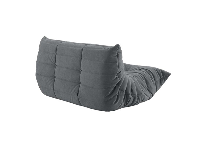 Καναπές διθέσιος Nextdeco Togo Αlcantara σκούρο γκρι Υ70x132x102εκ Καναπές διθέσιος Nextdeco Togo Αlcantara σκούρο γκρι Υ70x132x102εκ