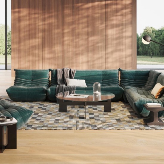 Καναπές τριθέσιος Nextdeco Togo Alcantara σκούρο πράσινο Υ70x174x102εκ Καναπές τριθέσιος Nextdeco Togo Alcantara σκούρο πράσινο Υ70x174x102εκ
