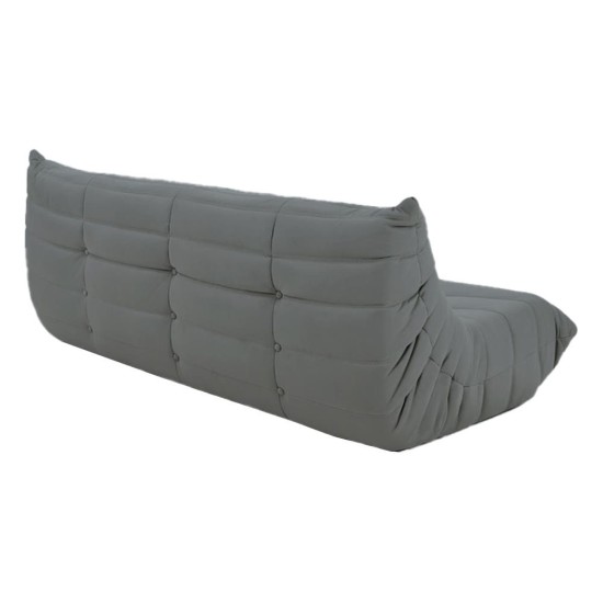 Καναπές τριθέσιος Nextdeco Togo Alcantara σκούρο γκρι Υ70x174x102εκ Καναπές τριθέσιος Nextdeco Togo Alcantara σκούρο γκρι Υ70x174x102εκ