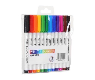 Μαρκαδόροι λευκού πίνακα διάφορα χρώματα σετ 12τμχ.