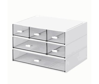 Organizer με 6 συρτάρια λευκό Y15x22,9x16,7εκ. Organizer με 6 συρτάρια λευκό Y15x22,9x16,7εκ.