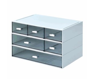 Organizer με 6 συρτάρια μπλε Y15x22,9x16,7εκ. Organizer με 6 συρτάρια μπλε Y15x22,9x16,7εκ.