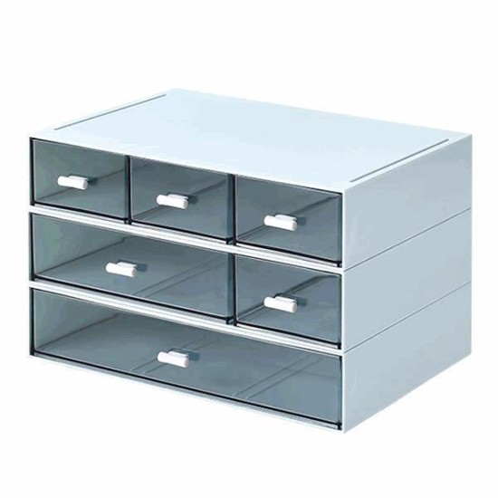 Organizer με 6 συρτάρια μπλε Y15x22,9x16,7εκ. Organizer με 6 συρτάρια μπλε Y15x22,9x16,7εκ.