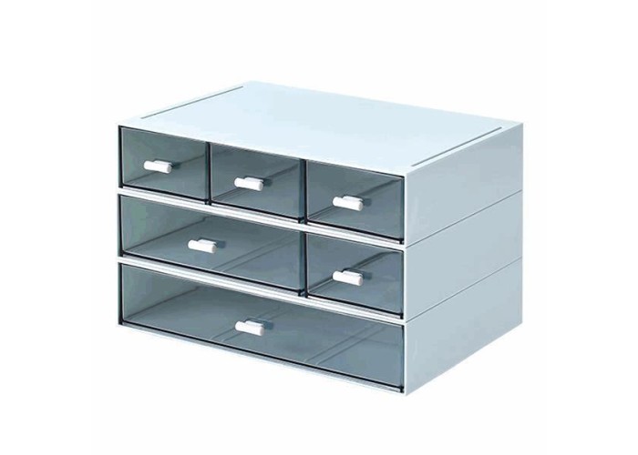Organizer με 6 συρτάρια μπλε Y15x22,9x16,7εκ.