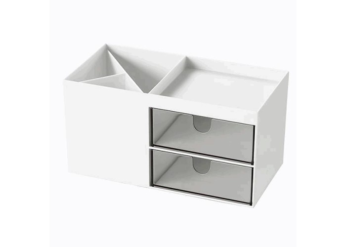 Organizer με 6 θήκες λευκό Y9,2x17,6x9εκ