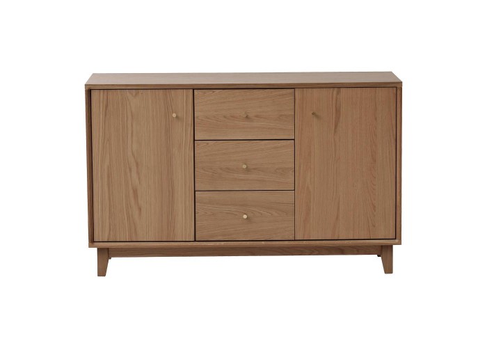 Μπουφές Nextdeco μασίφ ξύλο δρυός Υ75x120x40εκ.