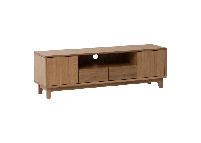 Έπιπλο τηλεόρασης Nextdeco μασίφ ξύλο δρυός Υ45x140x35εκ. Έπιπλο τηλεόρασης Nextdeco μασίφ ξύλο δρυός Υ45x140x35εκ.