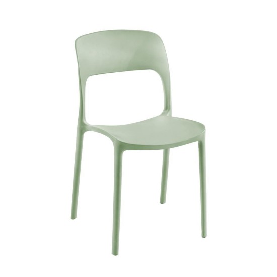 Καρέκλα πλαστική Curves Nextdeco λαχανί PP UV protection Y82,5x41x57 εκ Καρέκλα πλαστική Curves Nextdeco λαχανί PP UV protection Y82,5x41x57 εκ