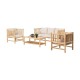 Σετ κήπου Nextdeco Leilani με τριθέσιο καναπέ από ξύλο teak Σετ κήπου Nextdeco Leilani με τριθέσιο καναπέ από ξύλο teak