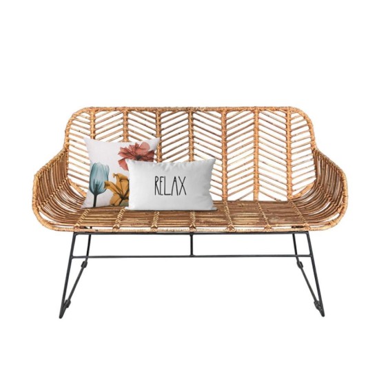 Παγκάκι Nextdeco Kalani φυσικό rattan Υ77x112x63εκ. Παγκάκι Nextdeco Kalani φυσικό rattan Υ77x112x63εκ.