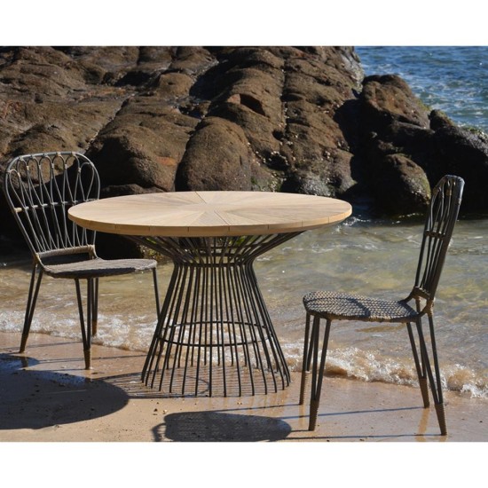 Τραπέζι Nextdeco Kai ξύλο teak Υ78x∅120εκ. Τραπέζι Nextdeco Kai ξύλο teak Υ78x∅120εκ.