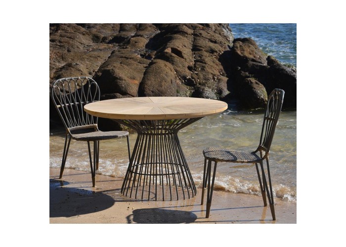 Τραπέζι Nextdeco Kai ξύλο teak Υ78x∅120εκ. Τραπέζι Nextdeco Kai ξύλο teak Υ78x∅120εκ.