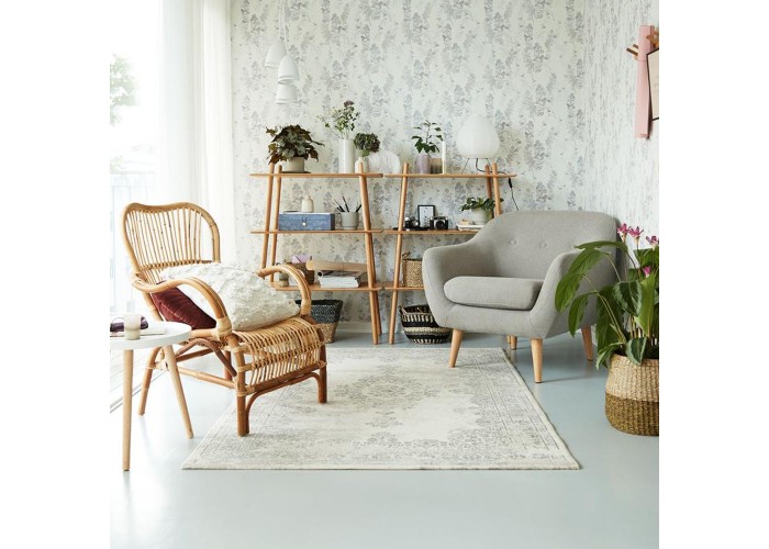 Πολυθρόνα με υποπόδιο Nextdeco Akela από φυσικό rattan Υ87x80x65εκ. Πολυθρόνα με υποπόδιο Nextdeco Akela από φυσικό rattan Υ87x80x65εκ.
