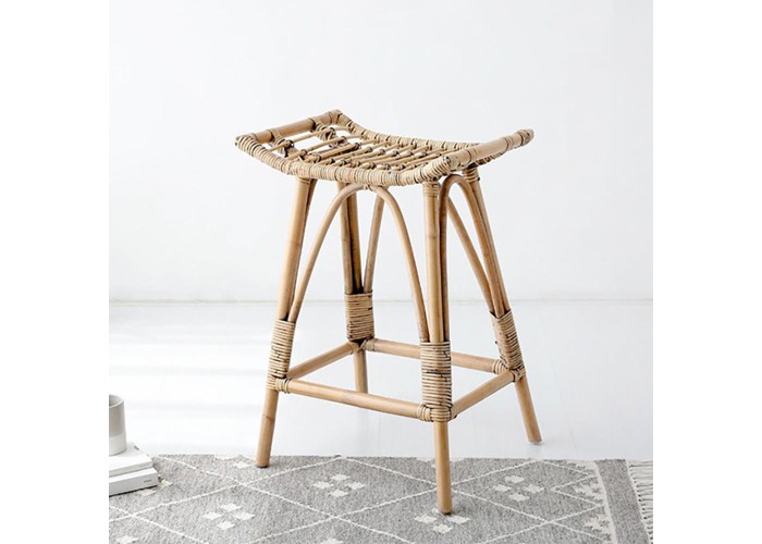 Σκαμπό Nextdeco Haunani από φυσικό rattan Υ60x50x41εκ. Σκαμπό Nextdeco Haunani από φυσικό rattan Υ60x50x41εκ.