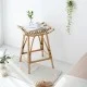 Σκαμπό Nextdeco Haunani από φυσικό rattan Υ60x50x41εκ.